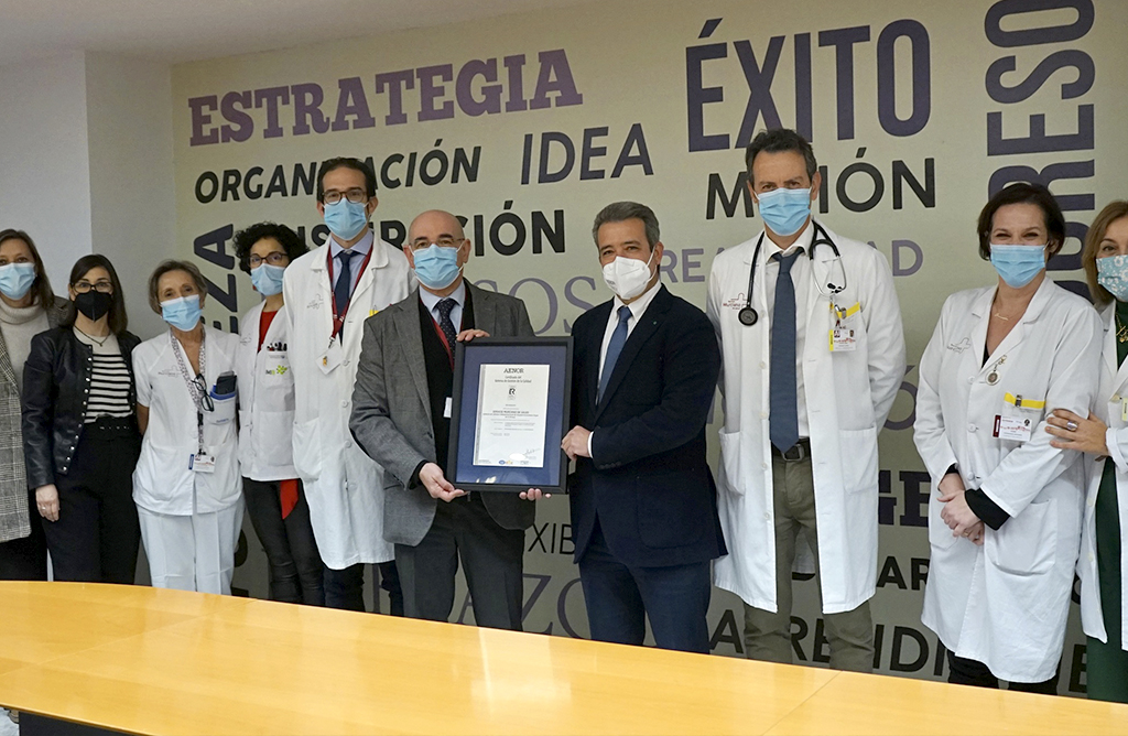 El servicio de Cirugía Cardiovascular de La Arrixaca, pionero en obtener el certificado Aenor de gestión de la calidad